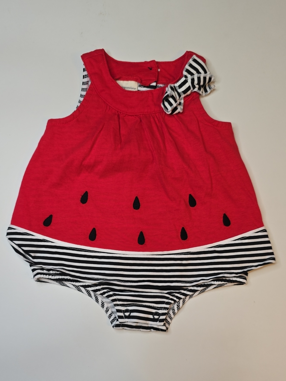 First Impressions Watermelon Romper